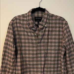 Bonobos Men's Casual Plaid Shirt - Black, Yellow, Red